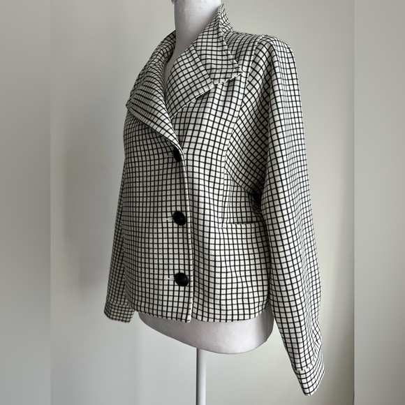 CABI 3173 Windowpane Stretch Blazer Jacket Women’s Size Small - Picture 4 of 12